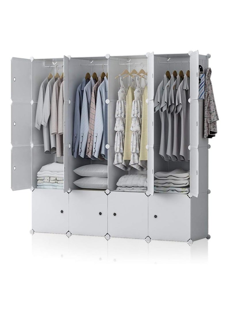 DubaiGallery Home Portable storage cabinet cupboard for hanging clothes combination wardrobe cupboard space savvette toy towel ideal storage organiser wardrobe clothes. - Image 3