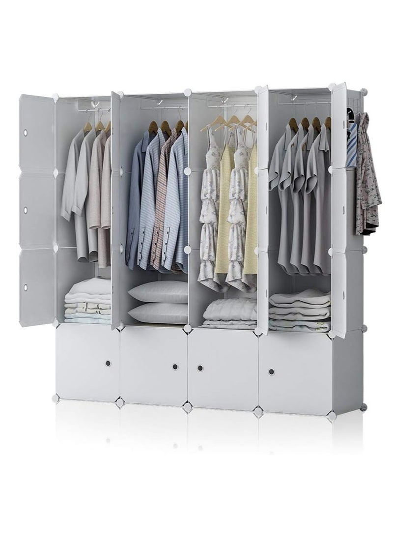 DubaiGallery Home Portable storage cabinet cupboard for hanging clothes combination wardrobe cupboard space savvette toy towel ideal storage organiser wardrobe clothes. - Image 1