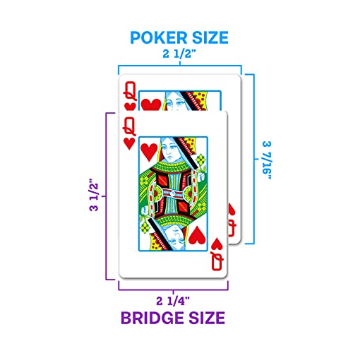 Copag 1546 Design 100% Plastic Playing Cards, Poker Size (Standard) Purple/Grey Jumbo Index (1 Set) - Image 3