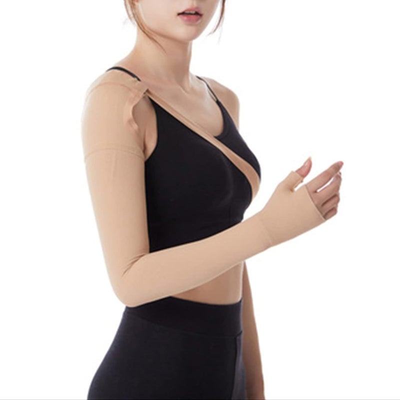klarako Lymphedema Compression Arm Sleeve, Compression Arm Sleeve After Support Arm Sleeve for Swelling Support Compression Arm Sleeve(S02) S02 - Image 2