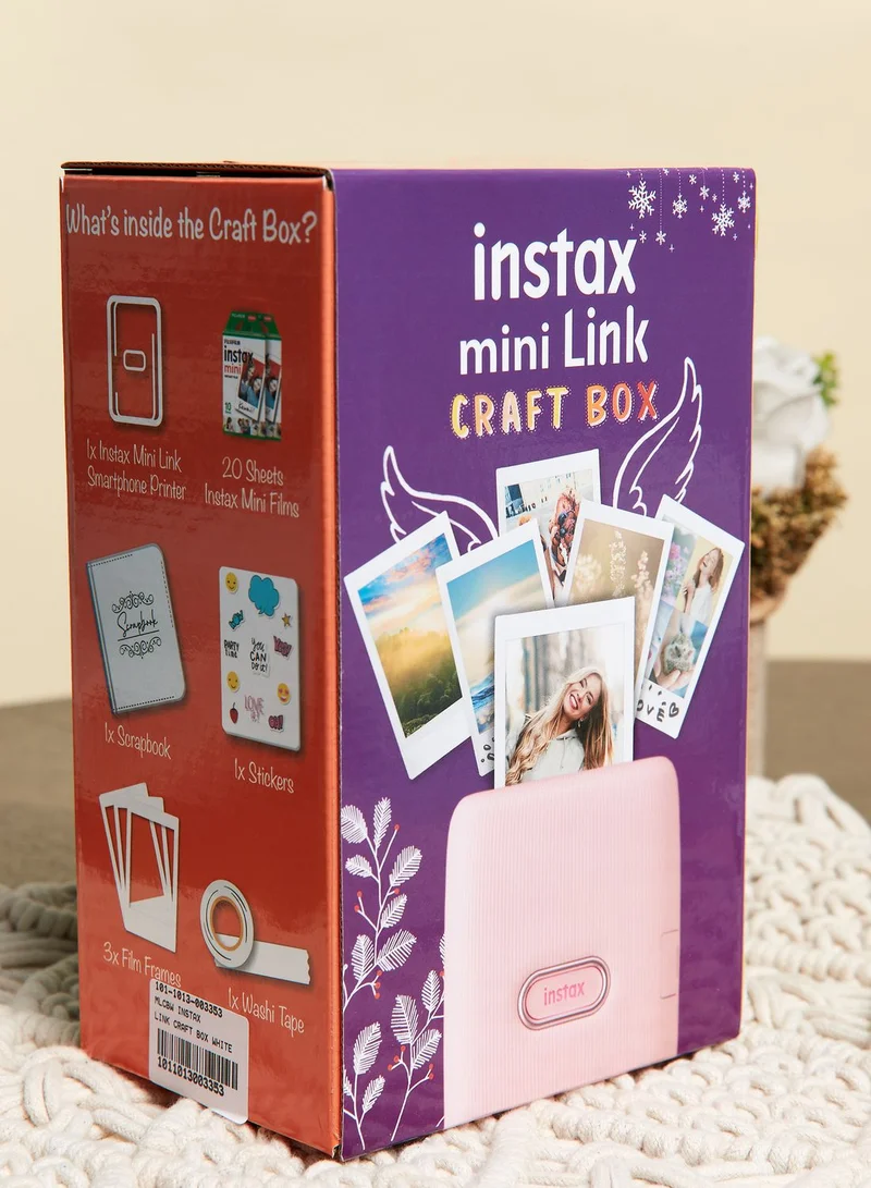 FUJIFILM Instax White Printer Mini Link Craft Box