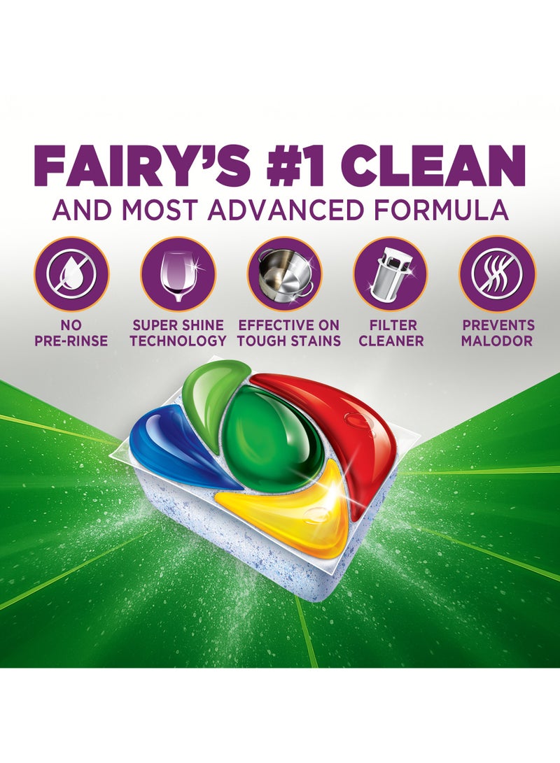 Fairy Lemon Scent Power Action Dishwasher Detergent 70 Tabs - Image 3
