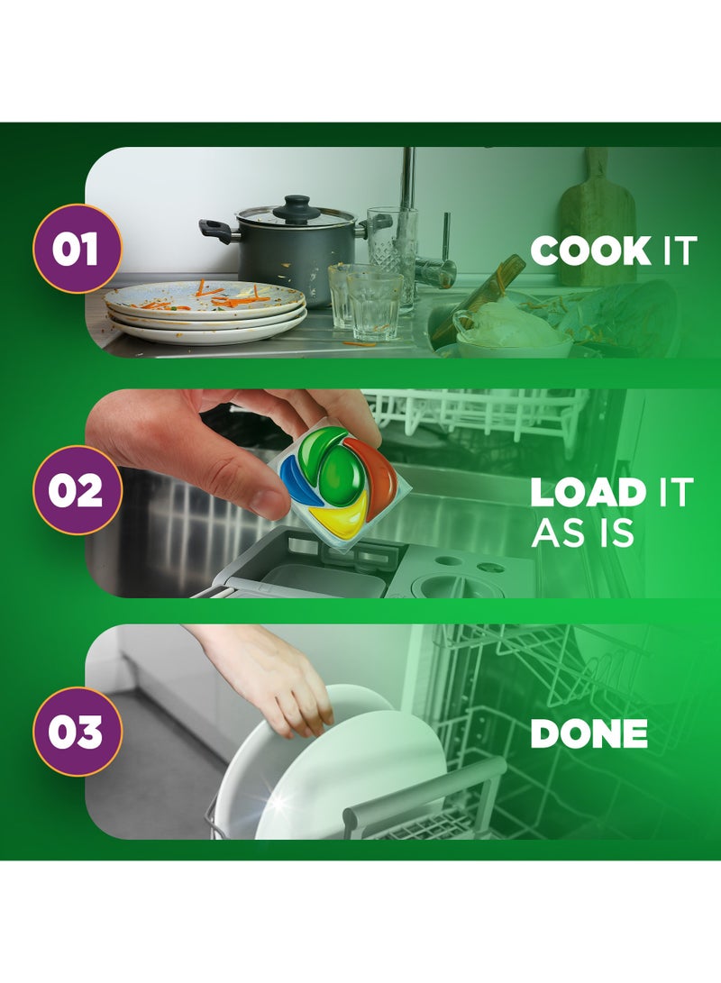 Fairy Lemon Scent Power Action Dishwasher Detergent 70 Tabs - Image 5