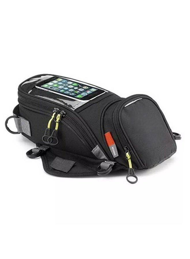 Motorcycle Magnetic Tank Bag Waterproof Fuel Tank Storage Bag with Strong Magnets, Phone Holder, Expandable Capacity, Touchscreen Navigation Pocket for Motorbike Touring & Daily Riding - Image 1