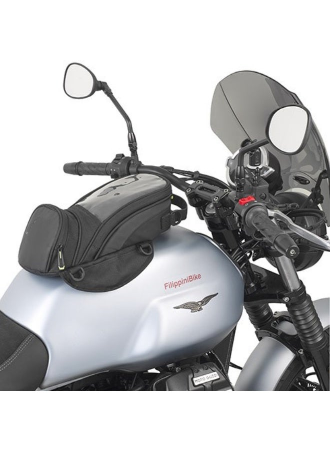 Motorcycle Magnetic Tank Bag Waterproof Fuel Tank Storage Bag with Strong Magnets, Phone Holder, Expandable Capacity, Touchscreen Navigation Pocket for Motorbike Touring & Daily Riding - Image 3