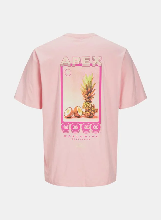 جاك اند جونز Punch Graphic Crew Neck T-Shirt