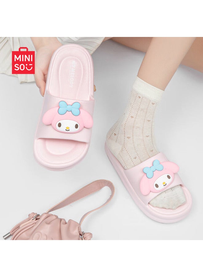 Miniso Women's Slippers, Home Indoor Shoes With Squishy Feel, New Cute All-season Slippers, Melody Pink, Size 40-41 - Image 2