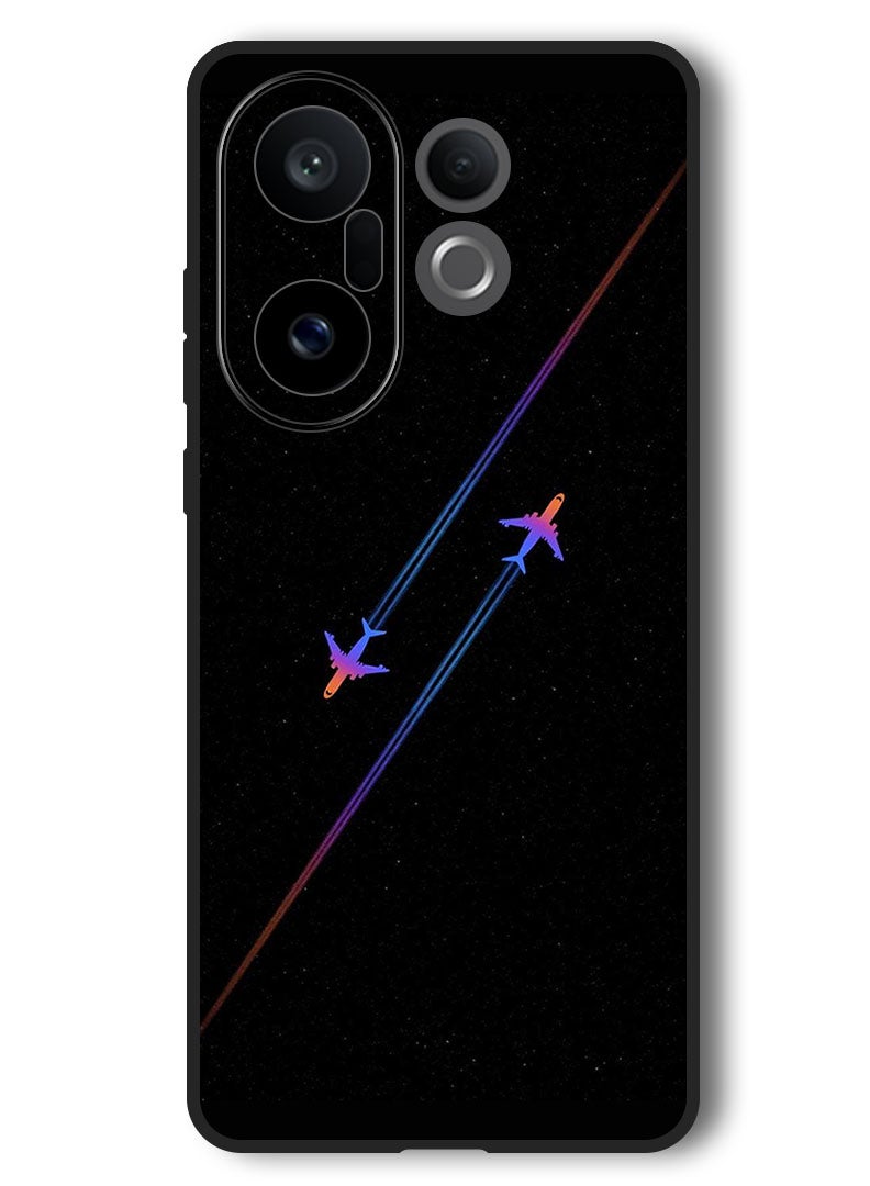 Theodor Case Compatible with Vivo X200 FE 6.31 Inch Protection Shockproof Bumper Cover Airplanes - Image 1