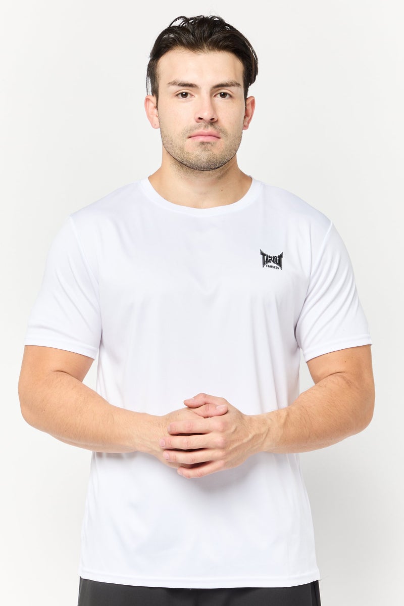 RBX Men Sportswear Fit Short Sleeve Training T Shirt, White  - Image 1