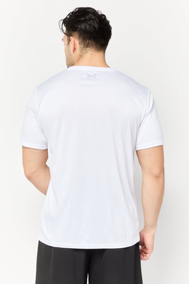 RBX Men Sportswear Fit Short Sleeve Training T Shirt, White  - Image 4