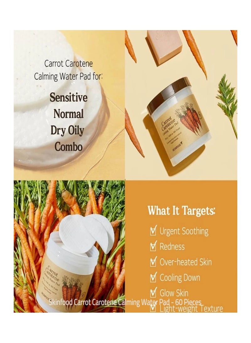 Skinfood - Skinfood Carrot Carotene Calming Water Pad (60pads / 250g) - Image 1