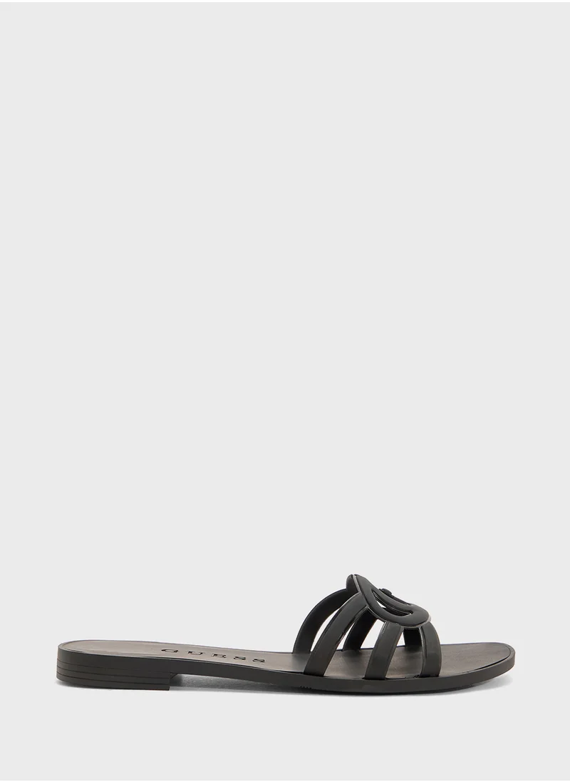 GUESS Multi Strap Low Heel Sandals