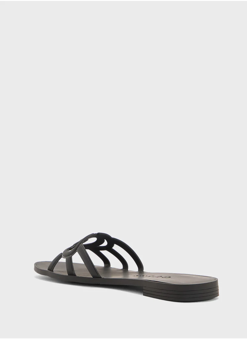 GUESS Multi Strap Low Heel Sandals