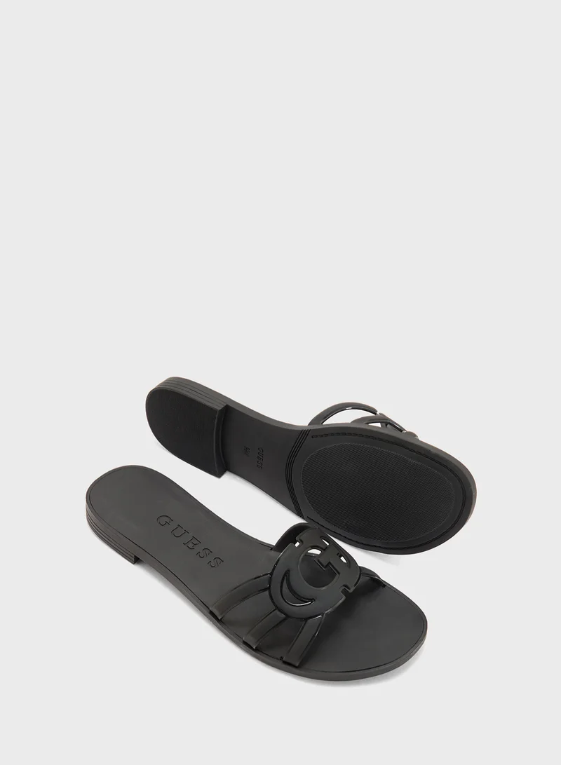 GUESS Multi Strap Low Heel Sandals