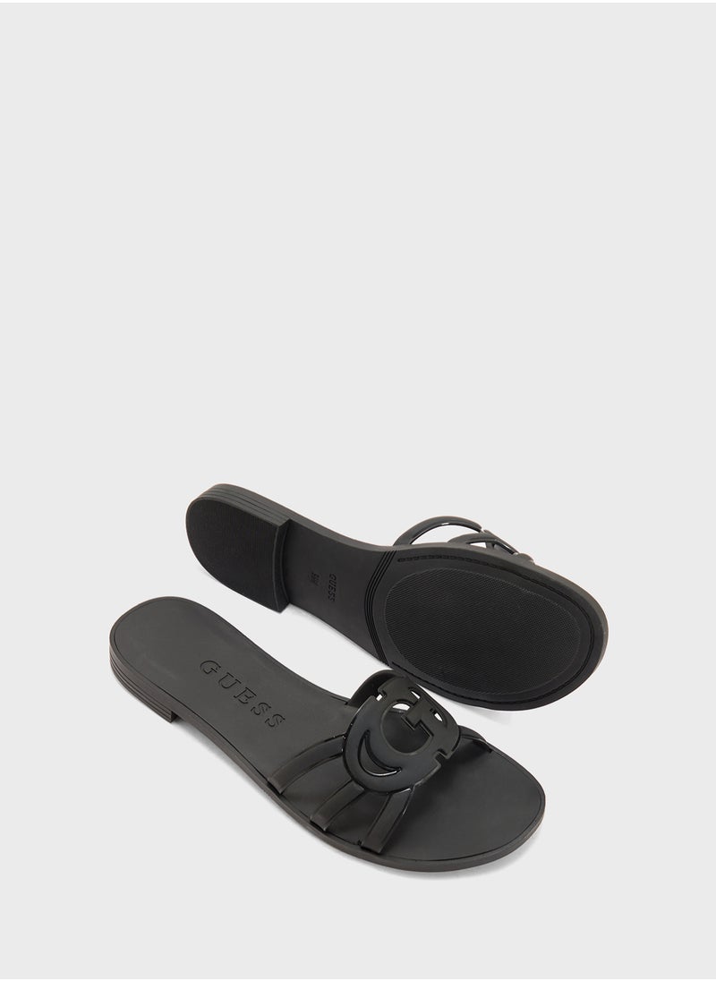 GUESS Multi Strap Low Heel Sandals  - Image 3