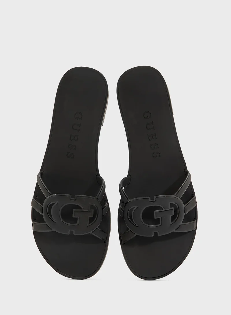 GUESS Multi Strap Low Heel Sandals