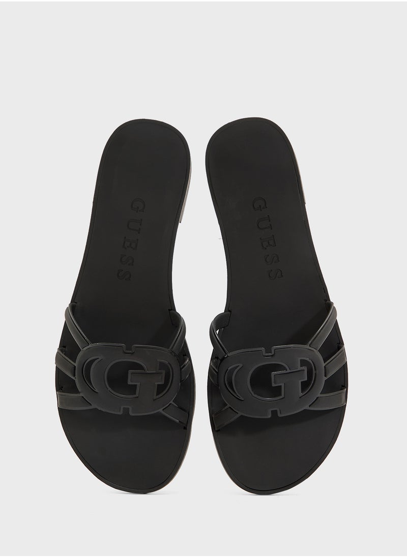 GUESS Multi Strap Low Heel Sandals  - Image 4