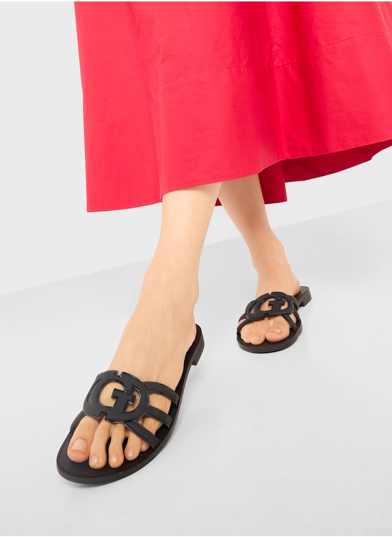 GUESS Multi Strap Low Heel Sandals  - Image 5