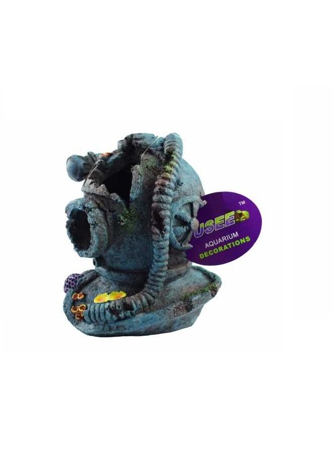 Yusee Artificial Wood Aquarium Decoration Ship For Fish Tank 13X12X14.5Cm - Image 2