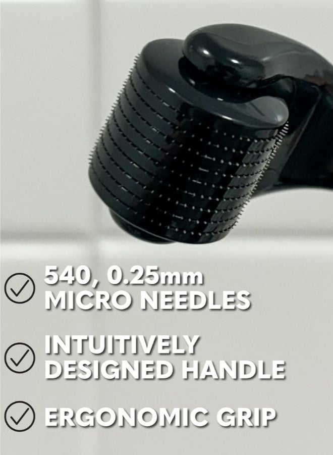 ركن مجموعة نمو اللحية للرجال - عناية كاملة باللحية مع زيت وبلسم وأسطوانة ومشط - Image 5