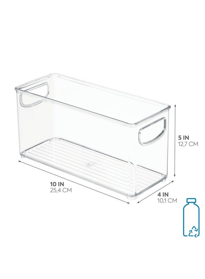InterDesign Idesign Linus Bpa-Free Plastic Stackable Organizer Storage Bin With Handles For Kitchen, Pantry, Bathroom, Small,10” X 4” X 5” - Image 1