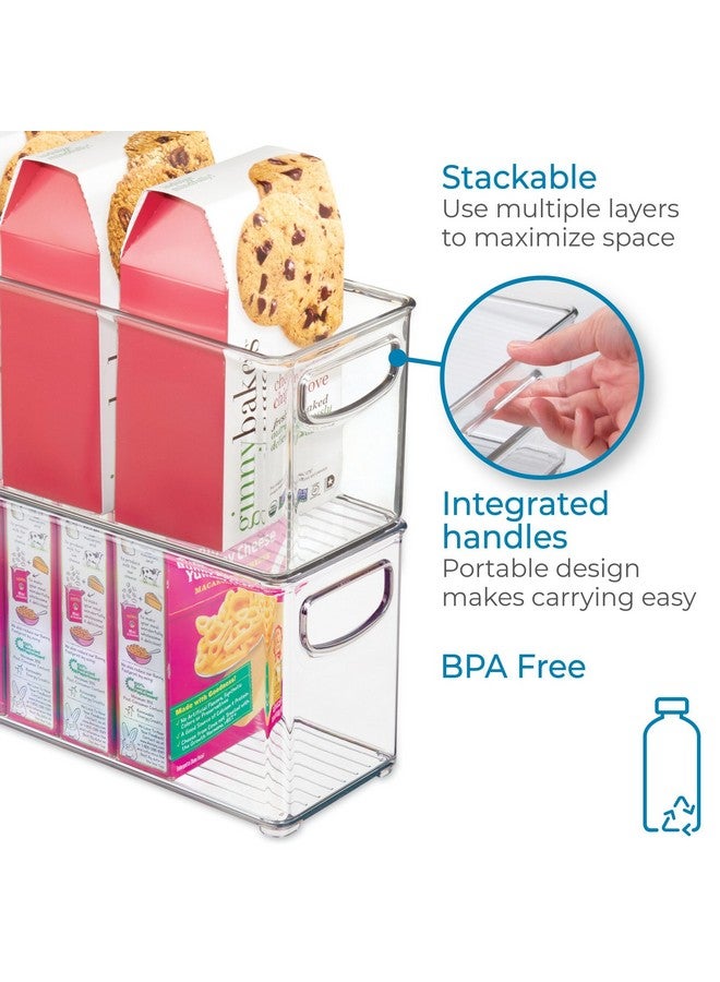 InterDesign Idesign Linus Bpa-Free Plastic Stackable Organizer Storage Bin With Handles For Kitchen, Pantry, Bathroom, Small,10” X 4” X 5” - Image 2