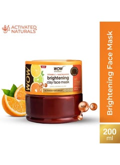 WOW Skin Science Vitamin C Glow Clay Face Mask With Lemon 200Ml  - Image 3