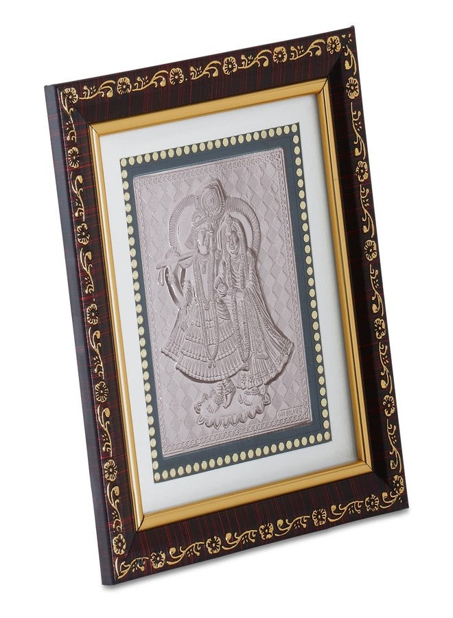 Osasbazaar Pure Silver Radha Krishna Photo Frame - 99% Purity Certified - Image 2