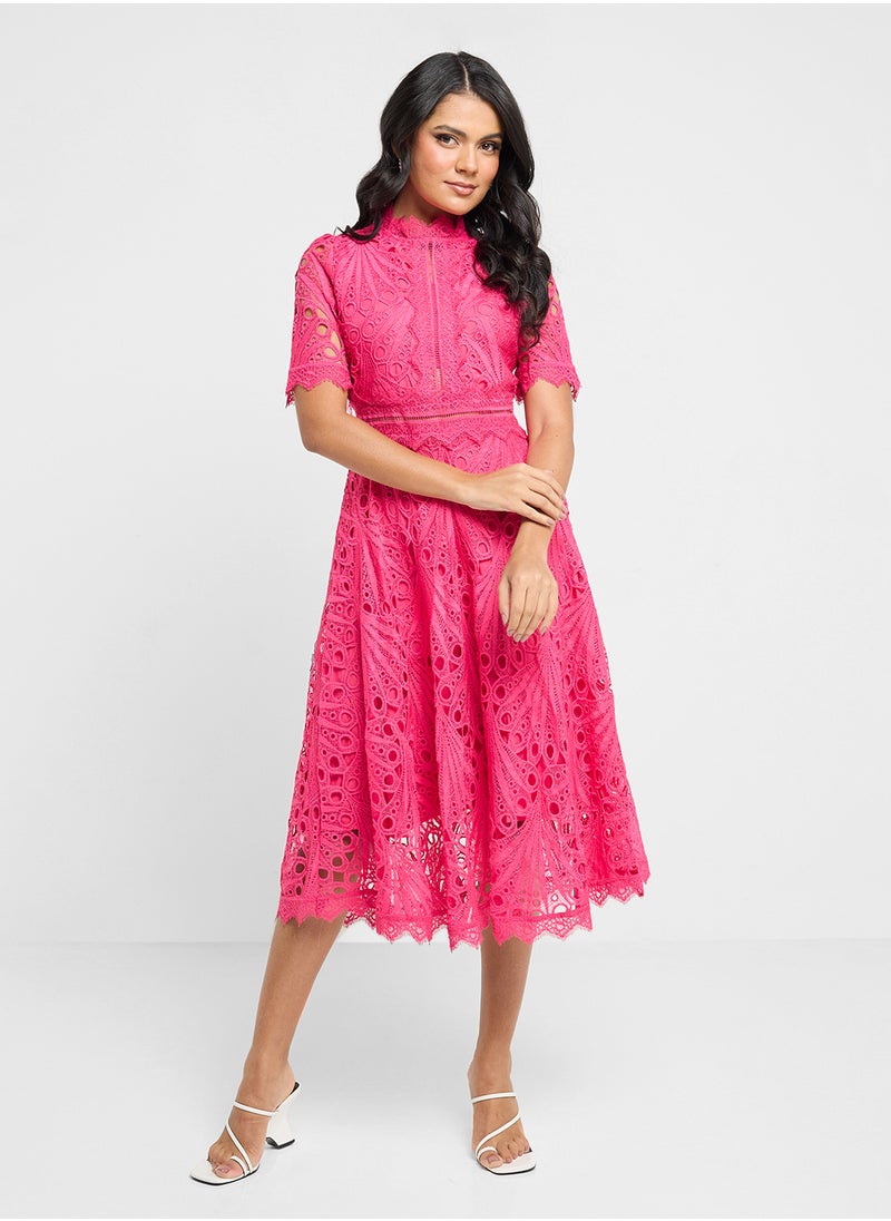 ELLA Lace A-Line Dress  - Image 4