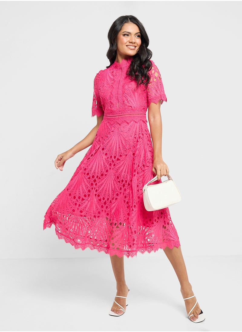 ELLA Lace A-Line Dress  - Image 1