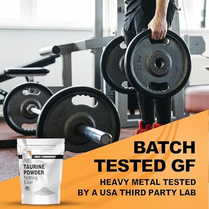 It's Just! - Taurine Powder, 8 Ounce Bulk, Pre-Workout Supplement, Unflavored (8 Ounce / 113 Servings) - Image 5
