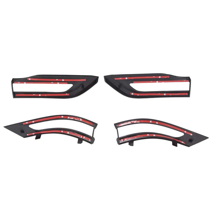 sportuli Gloss Black Tail Light Trim Bezel Kit Replacement for 2014-2021 Jeep Grand Cherokee - Image 3