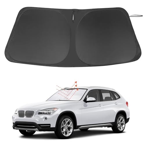 LHFLIVE Windshield Sun Shade Custom Fit for 2024 2025 Mazda CX90 CX-90 Accessories Foldable Sunshade Sun Blocker Protect Car from Sun Rays & Heat Damage Keep Car Cooler - Image 1
