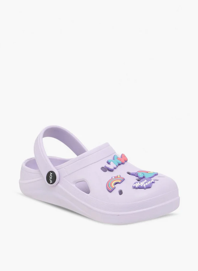 أكوا Jibbitz Charm Accent Clogs with Backstrap