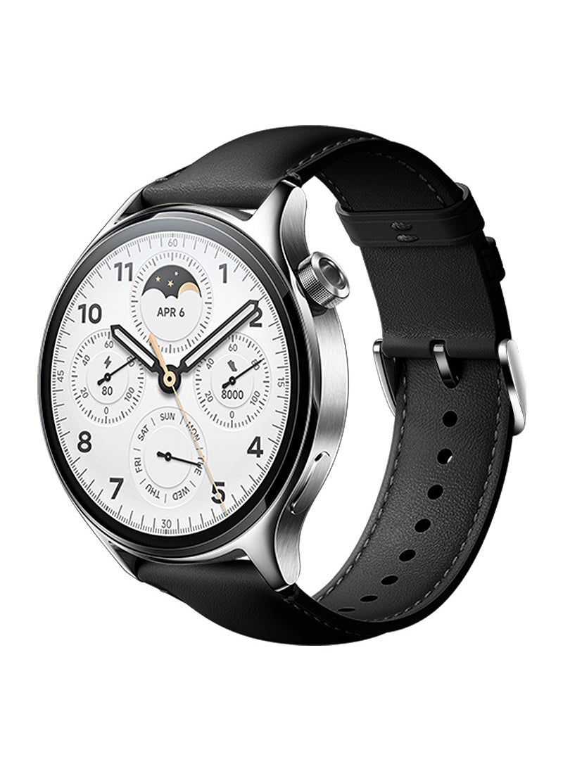 Genuine Leather Strap 22mm for Xiaomi Band S4/S3/S1Pro Black 