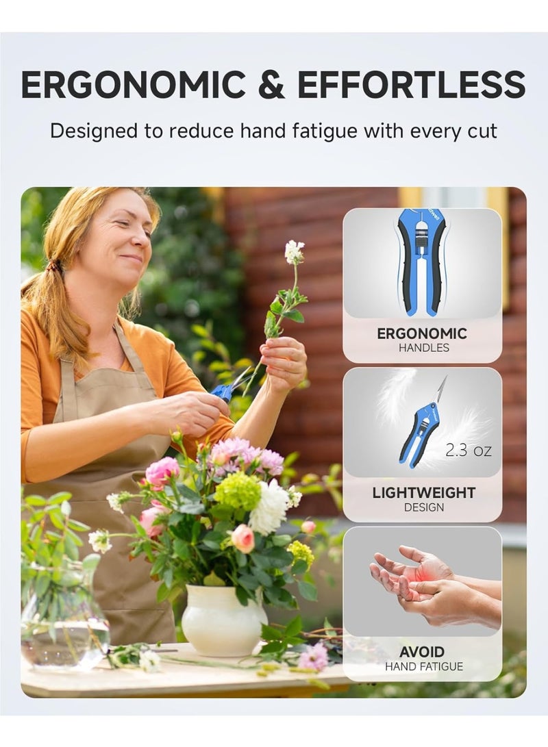 general 2 Pack of Small Garden Snips with Micro Tip - Plant Clippers of High Cutting Efficiency - Image 4