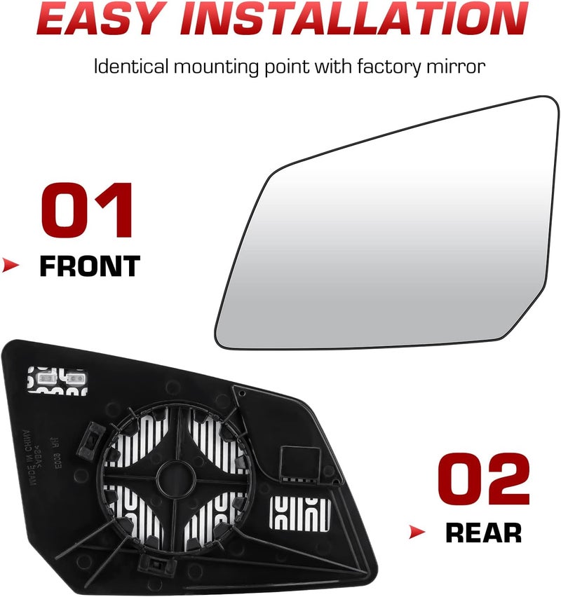 ISEYEC Left Driver Side Heated Mirror Glass - Image 4