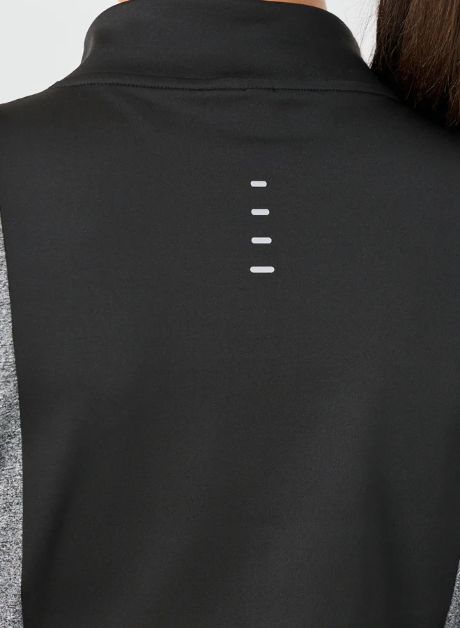 Styli Styli Color Block Back Reflective Detail Full Zip Jacket