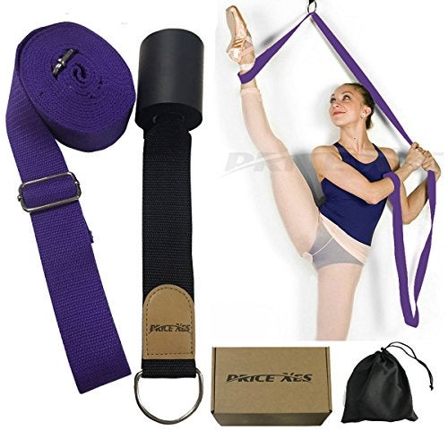 Price Xes Leg Ballet Yoga Stretcher, Door Attachment, Get More Flexible, Flexibility & Stretching Leg Straps - Great for Cheer Dance Gymnastics or ANY Sport Trainer Premium stretch Fitness Equipment Band - Image 1