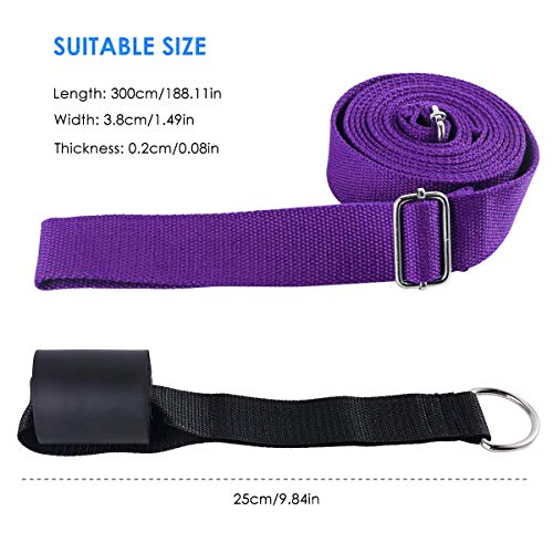 Price Xes Leg Ballet Yoga Stretcher, Door Attachment, Get More Flexible, Flexibility & Stretching Leg Straps - Great for Cheer Dance Gymnastics or ANY Sport Trainer Premium stretch Fitness Equipment Band - Image 3