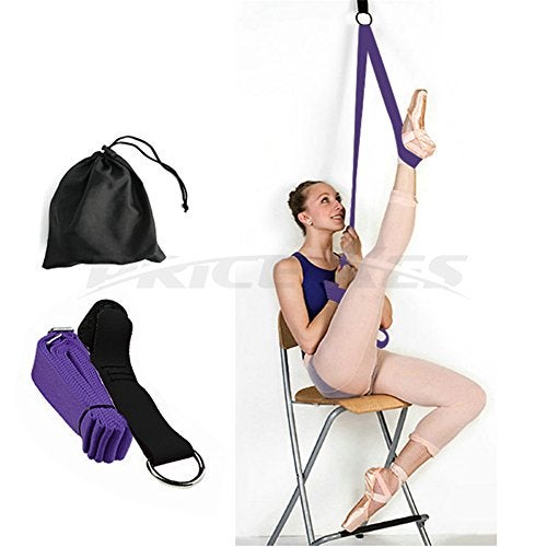 Price Xes Leg Ballet Yoga Stretcher, Door Attachment, Get More Flexible, Flexibility & Stretching Leg Straps - Great for Cheer Dance Gymnastics or ANY Sport Trainer Premium stretch Fitness Equipment Band - Image 5