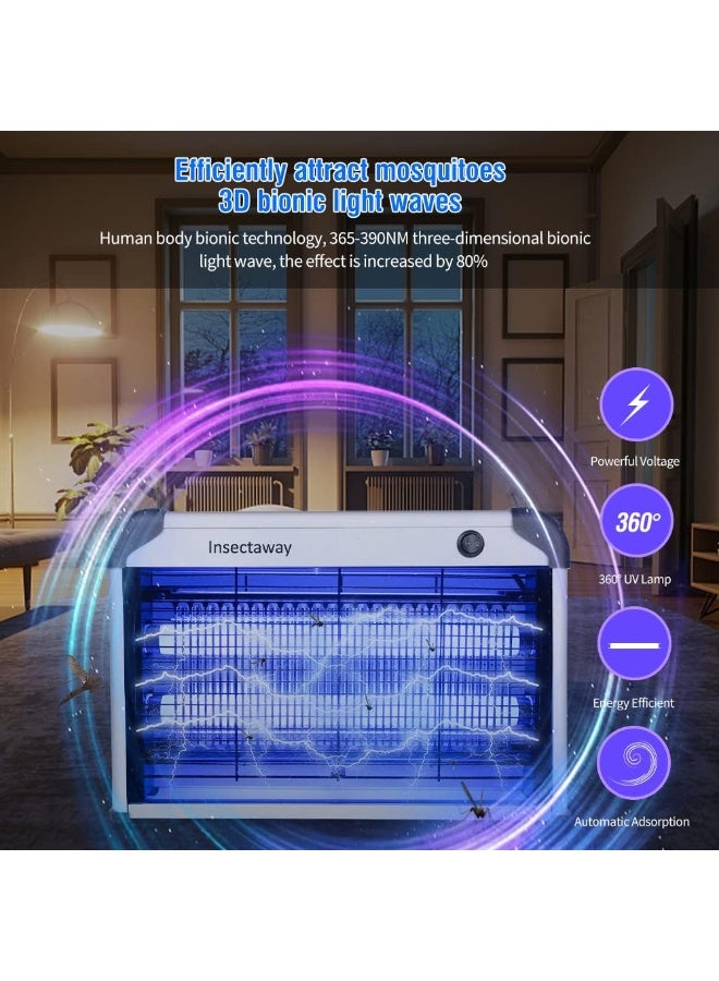 Aspectek Aspect 20W Mosquito Repellent Lamp with UV Light and Catcher, High Efficiency Electric Mosquito Trap Insect Killer for Home, Office, Patio, Kitchen - Image 4