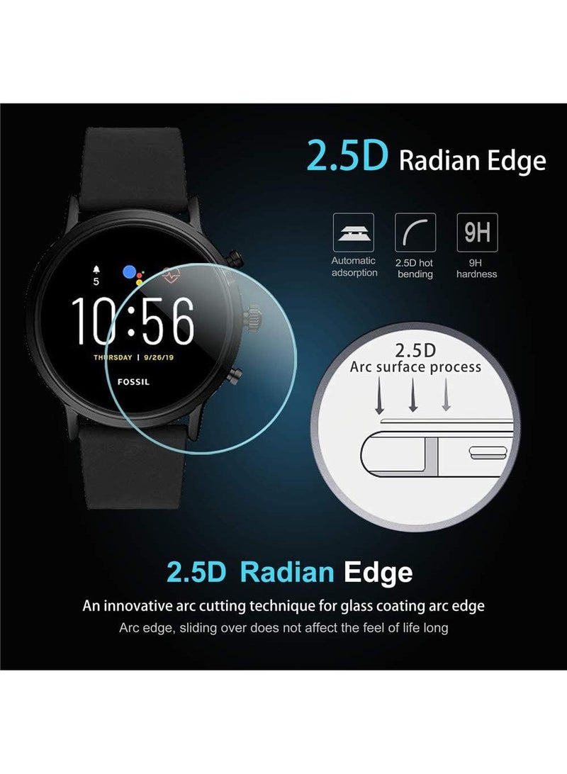Y&D 3Piece Suitable For Fossil Gen6 44mm  HD Eye Protection Purple Tempered Watch Glass Film - Image 4