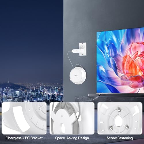 XLTTYWL Deco WiFi 7 Wall Mount Kit, Deco BE23/BE25/BE3600/BE5000 Router Mount Bracket Optimize Space&Cable Management for TP Decos 7 Dual-Band WiFi 7 Mesh Wi-Fi System (White, 3 Pack) - Image 4