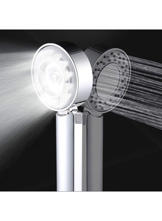 NIBEMINENT Handheld Double Sided Shower Head Silver 25centimeter - Image 4