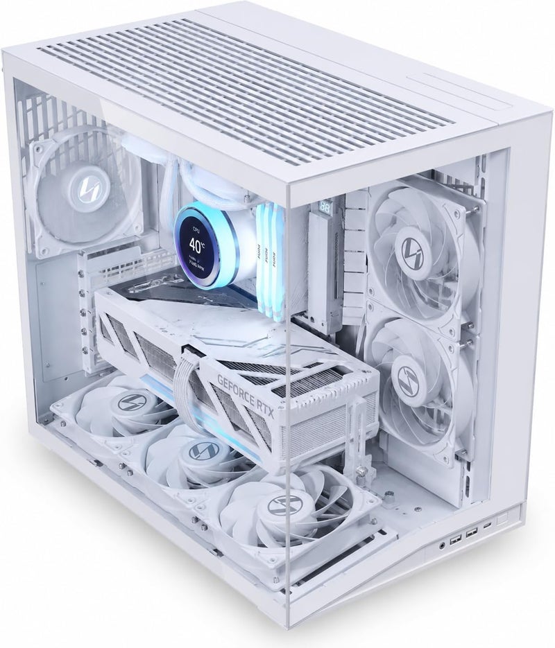 BLUMENIT ShadowCore Gaming Desktop – Core i5-14400F, 16GB DDR5 RAM, NVIDIA RTX 5060 8GB GDDR7 Graphics, 1TB  NVMe SSD,B760 Motherboard Windows 11, AI-Ready Gaming PC,White WHITE - Image 3