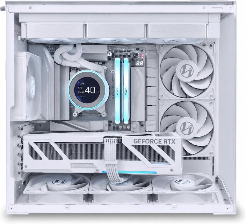 BLUMENIT ShadowCore Gaming Desktop – Core i5-14400F, 16GB DDR5 RAM, NVIDIA RTX 5060 8GB GDDR7 Graphics, 1TB  NVMe SSD,B760 Motherboard Windows 11, AI-Ready Gaming PC,White WHITE - Image 2