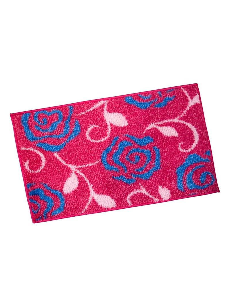 Athom Trendz Athom Living Polyester Blend Soft Anti Slip Designer Bath Mat (Pink, 38X58 cm, Standard) - Image 2