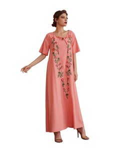 ShineShe Skirt Coral Lovely Collar Embroidered Dress, Shineshe  - Image 4