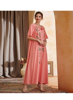 ShineShe Skirt Coral Lovely Collar Embroidered Dress, Shineshe  - Image 2